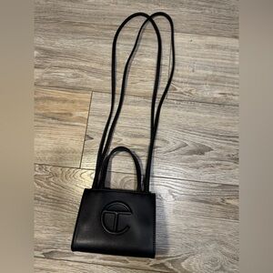 Black small telfar bag- comes with dust bag
